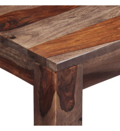 Table console Gris 120x30x76 cm Bois de Sesham massif