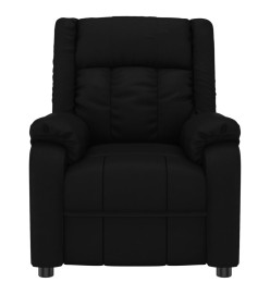 Fauteuil électrique de massage Noir Similicuir