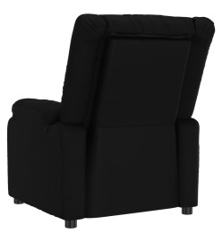 Fauteuil électrique de massage Noir Similicuir