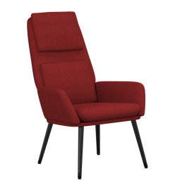 Chaise de relaxation Rouge bordeaux Tissu