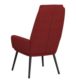 Chaise de relaxation Rouge bordeaux Tissu