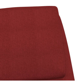 Chaise de relaxation Rouge bordeaux Tissu