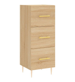 Buffet haut Chêne sonoma 34,5x34x180 cm Bois d'ingénierie