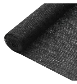 Filet brise-vue Noir 3,6x50 m PEHD 75 g/m²