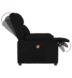 Fauteuil de massage Noir Similicuir