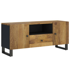 Meuble TV 105x33,5x46 cm bois de manguier et d'ingénierie