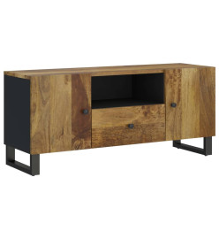 Meuble TV 105x33,5x46 cm bois de manguier et d'ingénierie