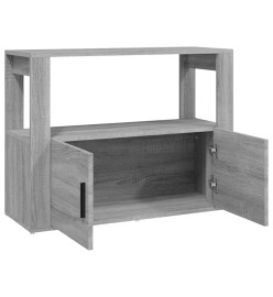 Buffet Sonoma gris 80x30x60 cm Bois d'ingénierie