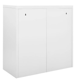 Armoire à portes coulissantes avec jardinière Gris 90x40x113 cm