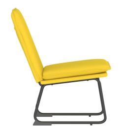 Chaise longue Jaune clair 52x75x76 cm Tissu