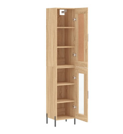 Buffet haut Chêne sonoma 34,5x34x180 cm Bois d'ingénierie