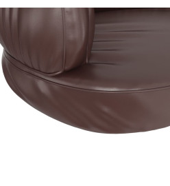 Lit pour chien ergonomique Mousse Marron 60x42 cm Similicuir