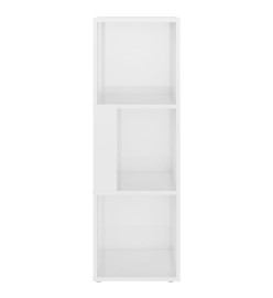 Armoire d'angle Blanc brillant 33x33x100 cm Aggloméré