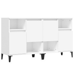 Buffets 2 pcs blanc 60x35x70 cm bois d'ingénierie