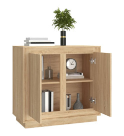 Buffet chêne sonoma 80x34x75 cm bois d'ingénierie