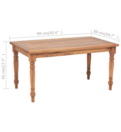 Table basse Batavia Teck 90 x 50 x 45 cm