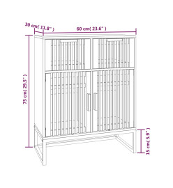 Buffet 60x30x75 cm bois d'ingénierie