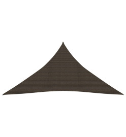 Voile d'ombrage 160 g/m² Marron 5x6x6 m PEHD