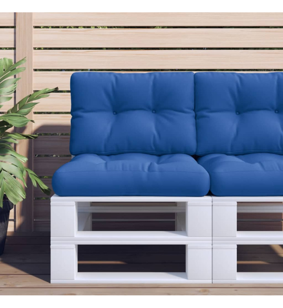 Coussin de palette bleu royal 60x40x12 cm tissu Coussin de palette bleu royal 60x40x12 cm tissu
