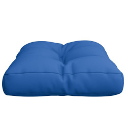 Coussin de palette bleu royal 60x40x12 cm tissu
