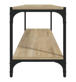 Meuble TV Chêne sonoma 100x33x41 cm Bois d'ingénierie et acier