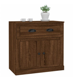 Buffet chêne marron 70x35,5x67,5 cm Bois d'ingénierie