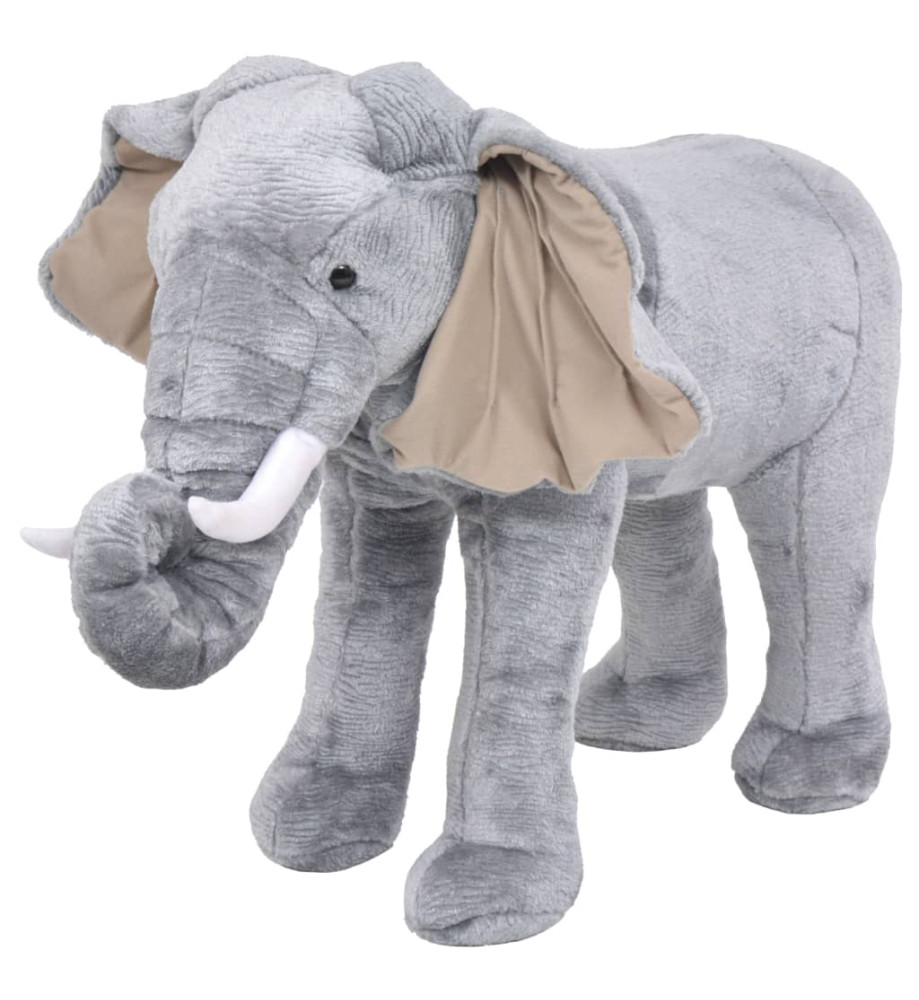 Jouet en peluche Éléphant Gris XXL