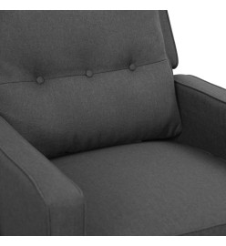 Fauteuil de massage inclinable Gris foncé Tissu