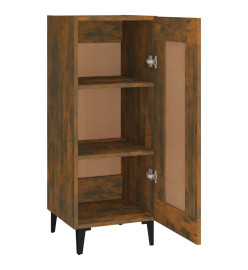 Buffet Chêne fumé 34,5x34x90 cm Bois d'ingénierie