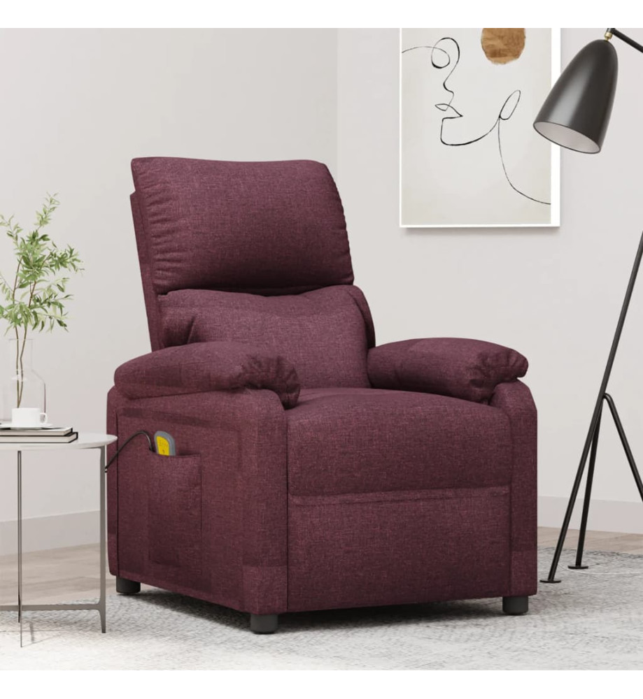 Fauteuil de massage Violet Tissu