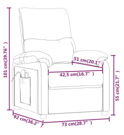 Fauteuil de massage Violet Tissu