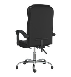 Fauteuil inclinable de bureau Noir Similicuir