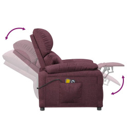 Fauteuil électrique de massage Violet Tissu