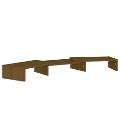 Support de moniteur Marron miel 80x24x10,5 cm Pin solide