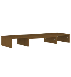 Support de moniteur Marron miel 80x24x10,5 cm Pin solide