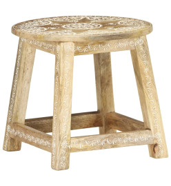 Tabouret peint à la main 38x38x35 cm Bois de manguier solide