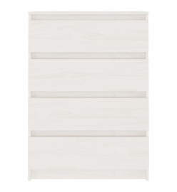 Armoire d'appoint Blanc 60x36x84 cm Bois de pin massif