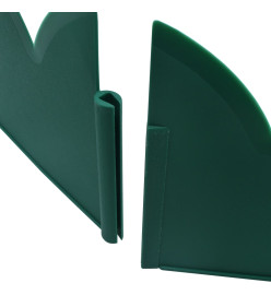 Bordures de jardin 10 pcs Vert 65x15 cm PP