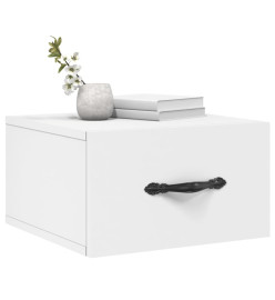 Tables de chevet murales 2 pcs blanc 35x35x20 cm