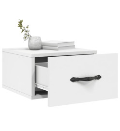 Tables de chevet murales 2 pcs blanc 35x35x20 cm