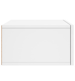 Tables de chevet murales 2 pcs blanc 35x35x20 cm