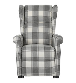 Fauteuil de massage Blanc et gris Tissu