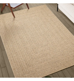 Tapis 160x230 cm aspect jute intérieur et extérieur