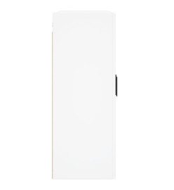 Armoires murales 2 pcs blanc bois d'ingénierie