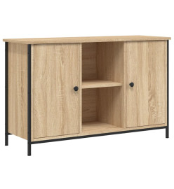 Meuble TV chêne sonoma 100x35x65 cm bois d'ingénierie