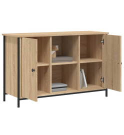 Meuble TV chêne sonoma 100x35x65 cm bois d'ingénierie