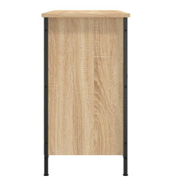 Meuble TV chêne sonoma 100x35x65 cm bois d'ingénierie