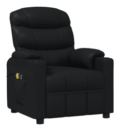 Fauteuil de massage Noir Similicuir