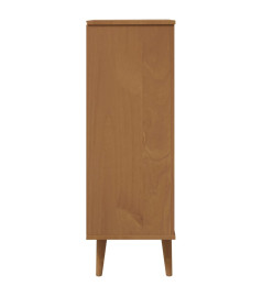 Armoire à chaussures MOLDE Marron 59,5x35x103 cm Bois de pin