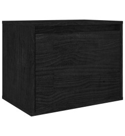 Meubles TV 3 pcs Noir Bois massif de pin